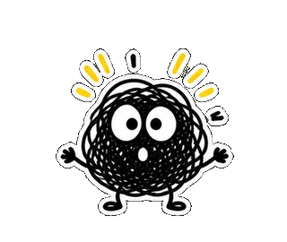 ぐちゃぐちゃ虫 動くスタンプ2（動きの見本）