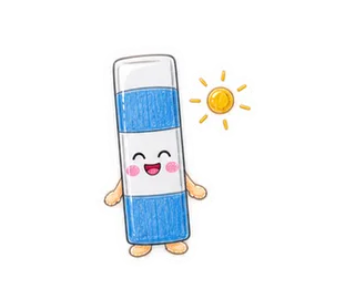 動く！スティックのりのぷっくり日常のスタンプ2（動きの見本）